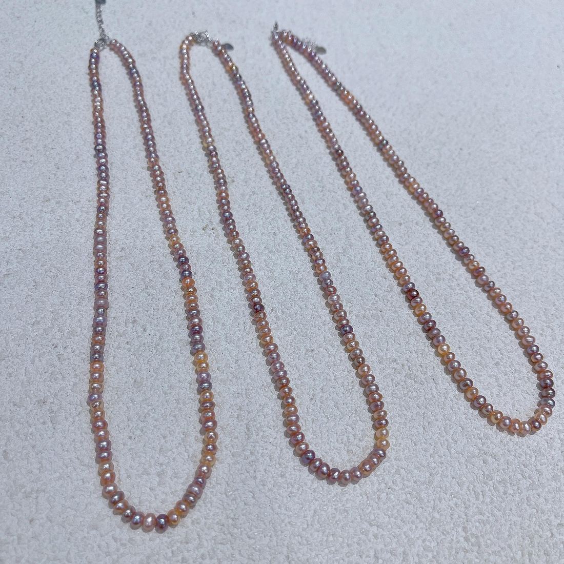 Freshwater pearl strands